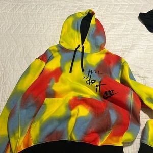 Nike large tyedye hoodie